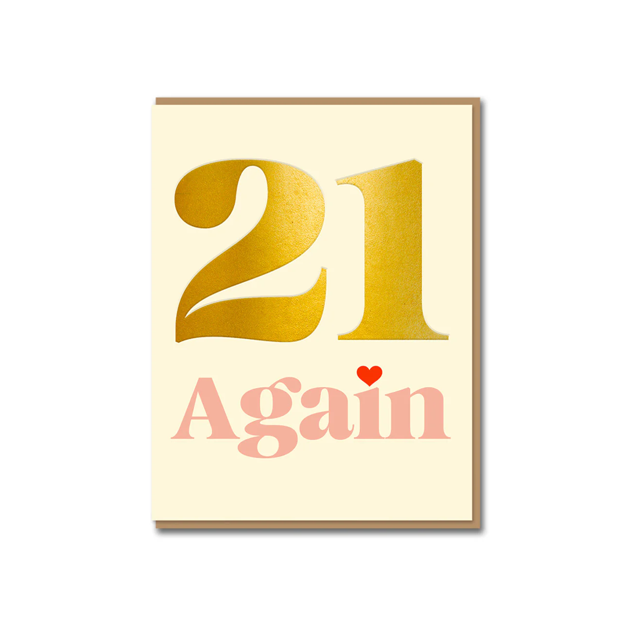 21 Again Greeting Card