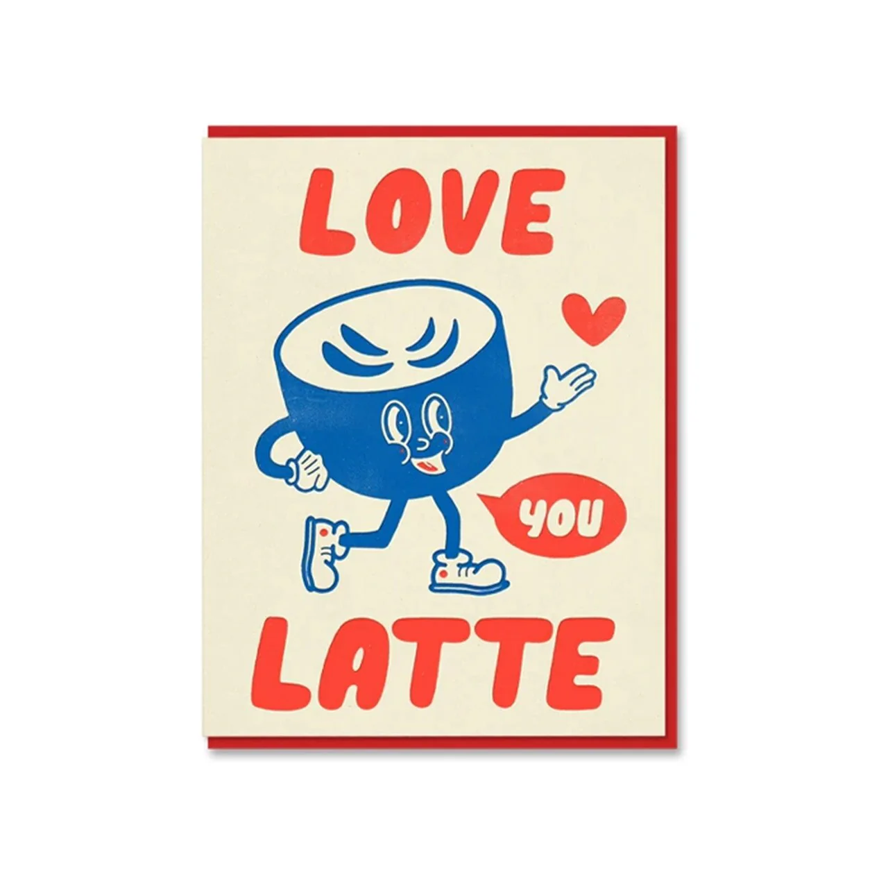 Latte Greeting Card