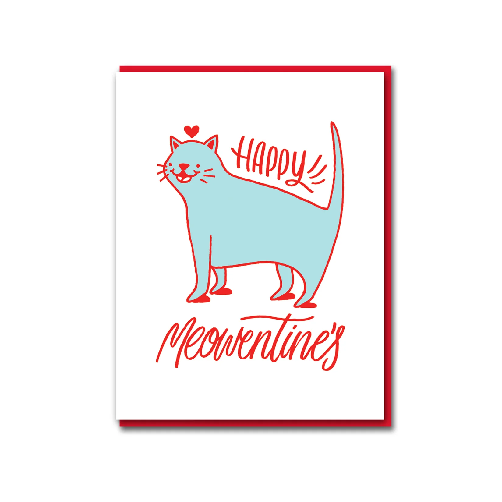 Meowentines Greeting Card