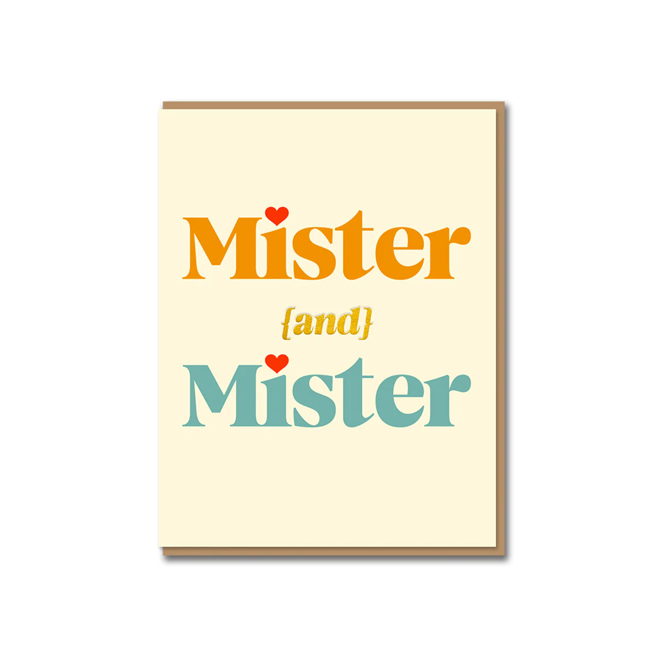 Mister and Mister Greeting Card