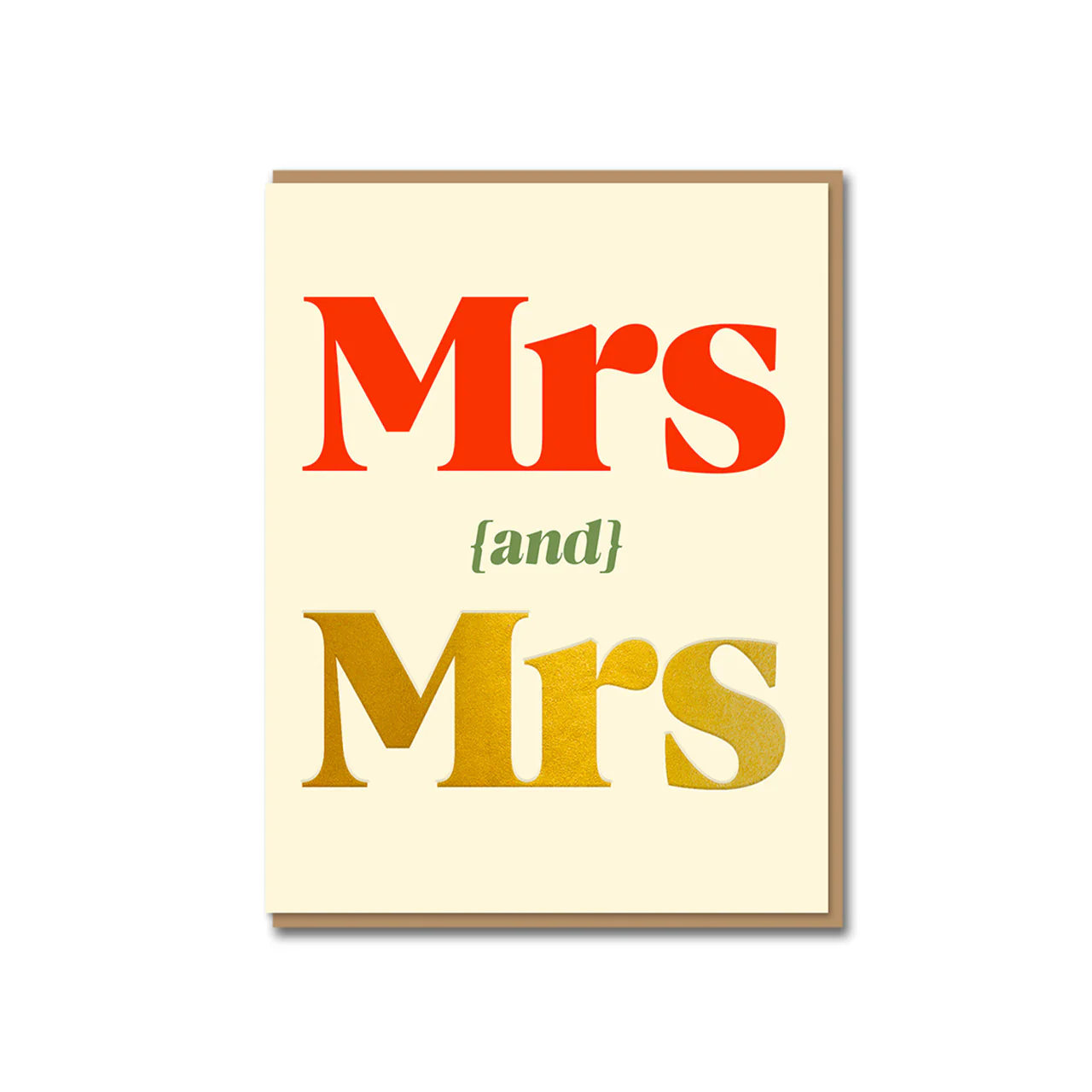 Mrs and Mrs Greeting Card