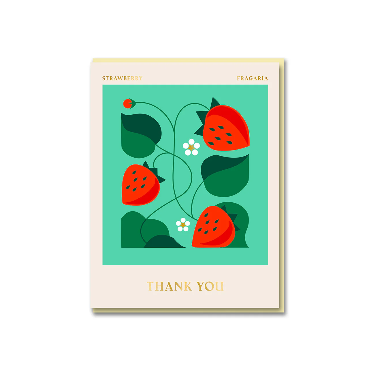 Strawberry Thank You Greeting Card