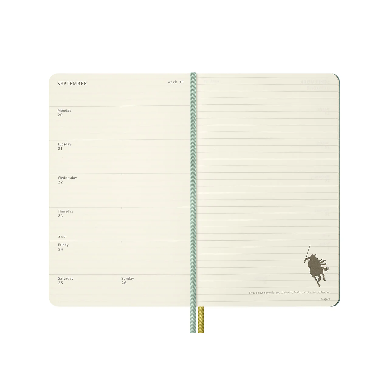 2026-27 Lord of the Rings 18 Month Weekly Notebook Hard Cover Diary Large - Image 3