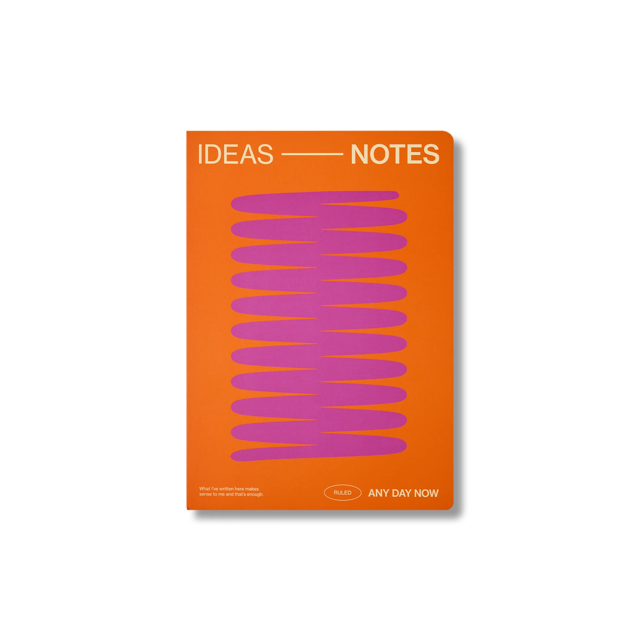Coral Open Bound Notebook Ruled A5 - Image 3