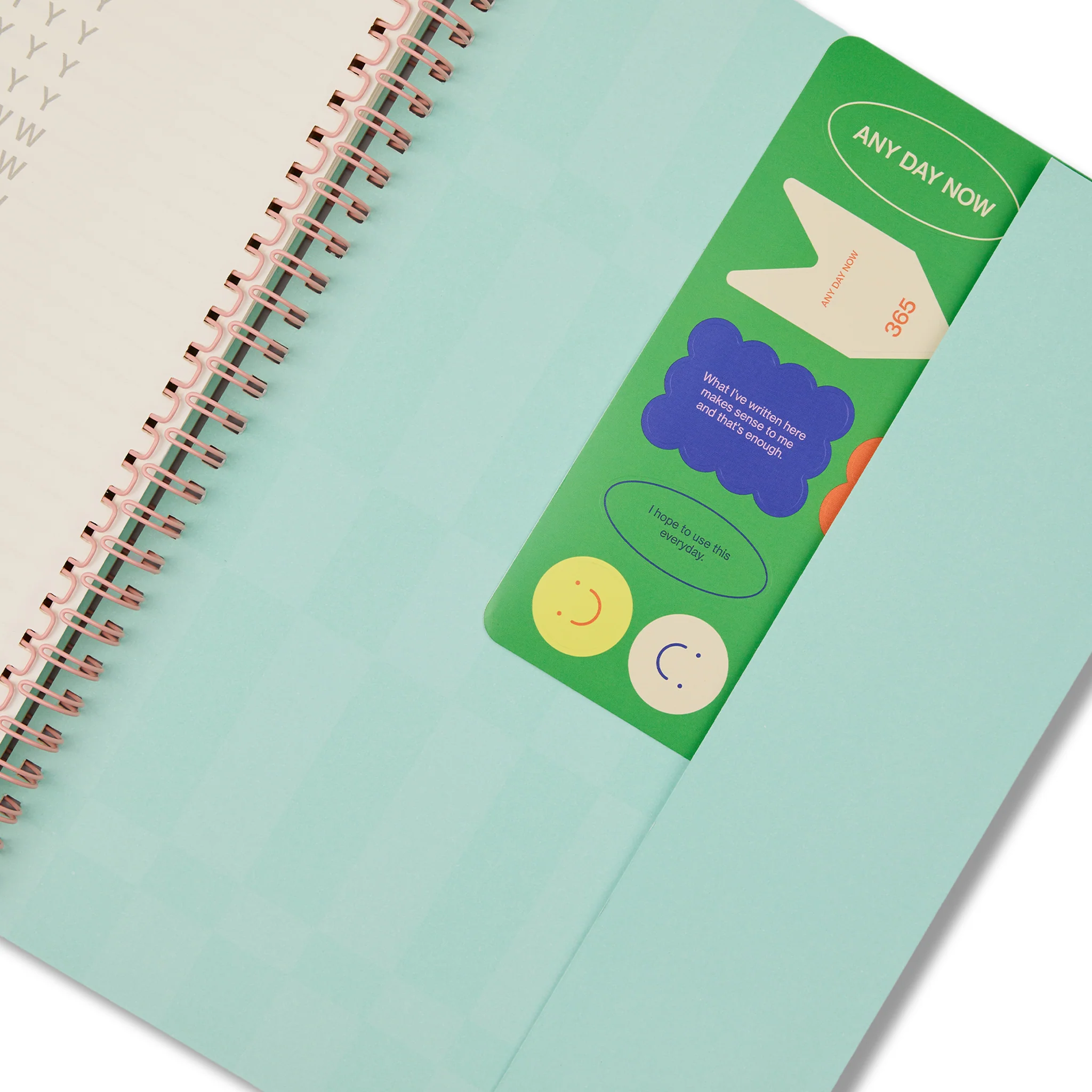 Teal Spiral Notebook Ruled B5 - Image 4