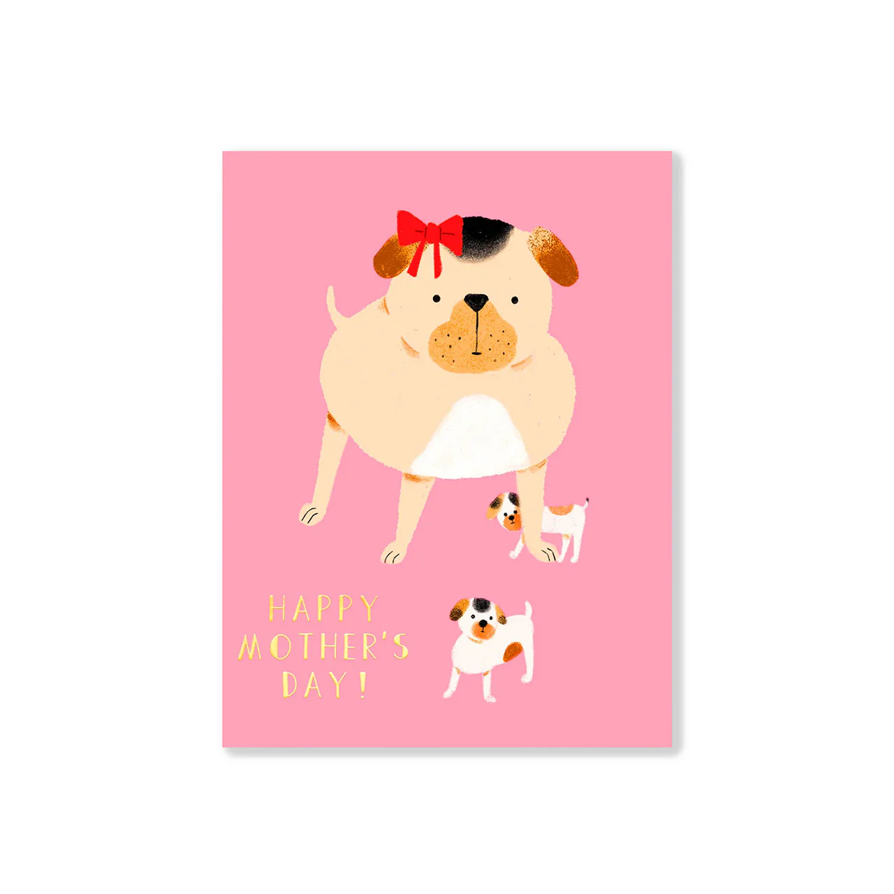 Pug Mama Greeting Card