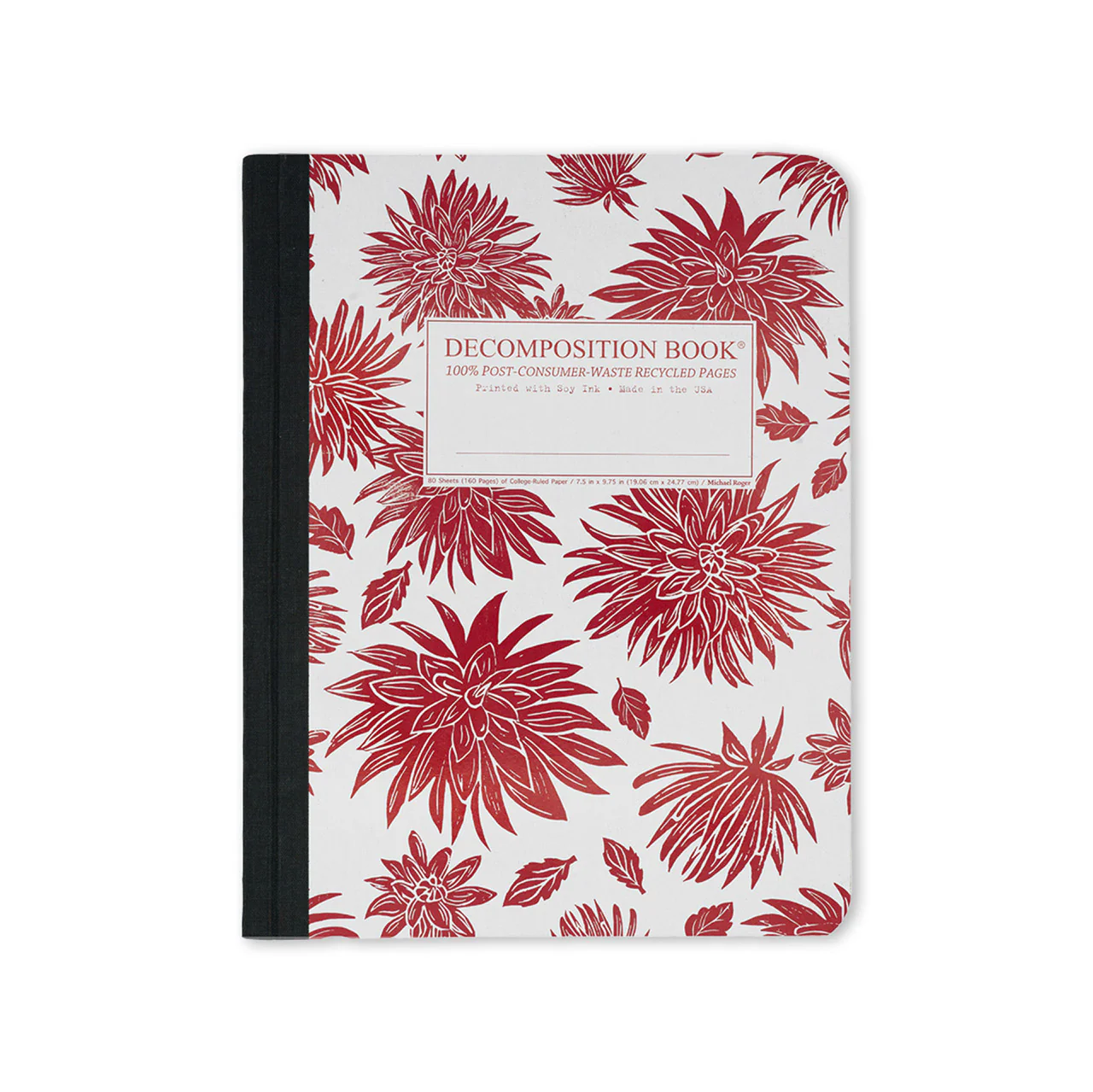 Dahlias Large Notebook