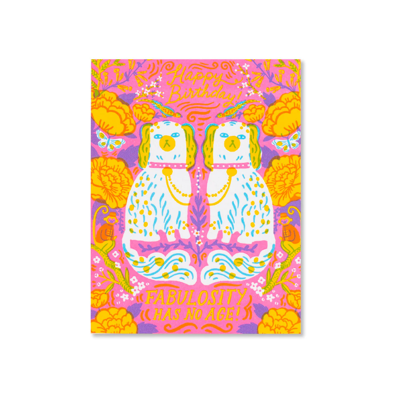 Fabulosity Birthday Spaniels Greeting Card