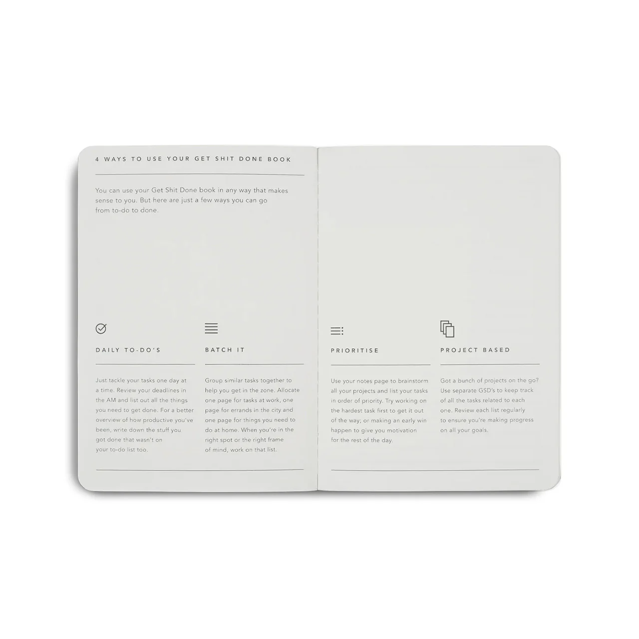 Get Shit Done Minimal Notebook A6 - Image 6