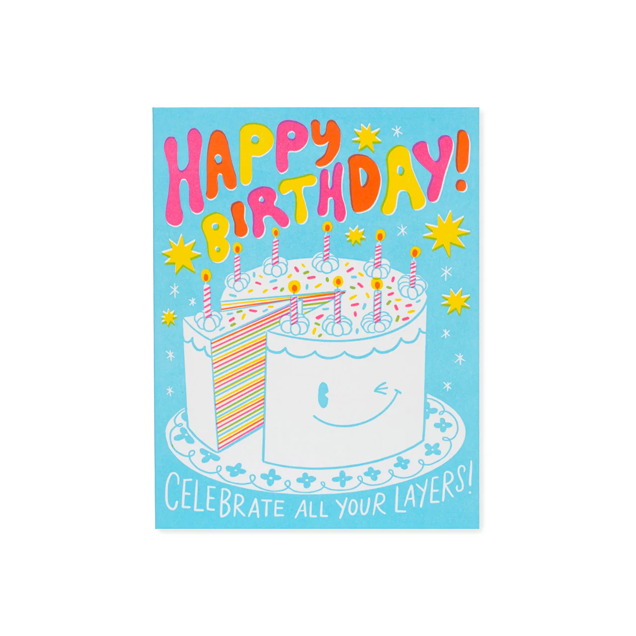 Cake Layers Birthday Card