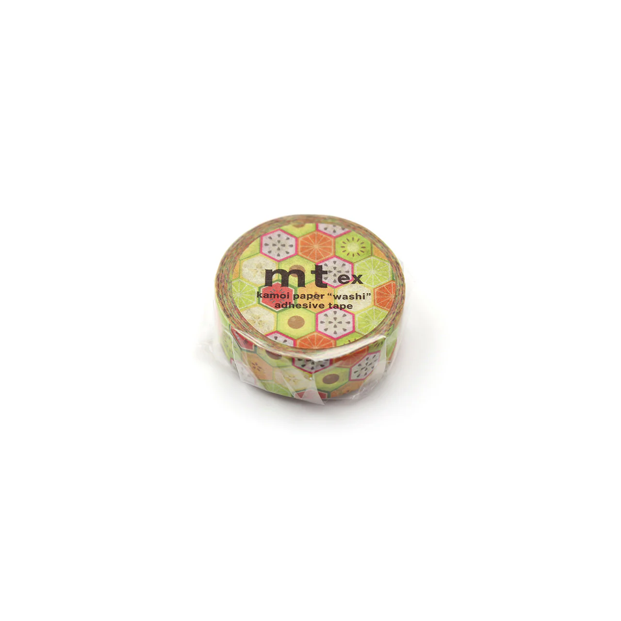 Hexagon Fruits Washi Tape Single Roll - Image 2