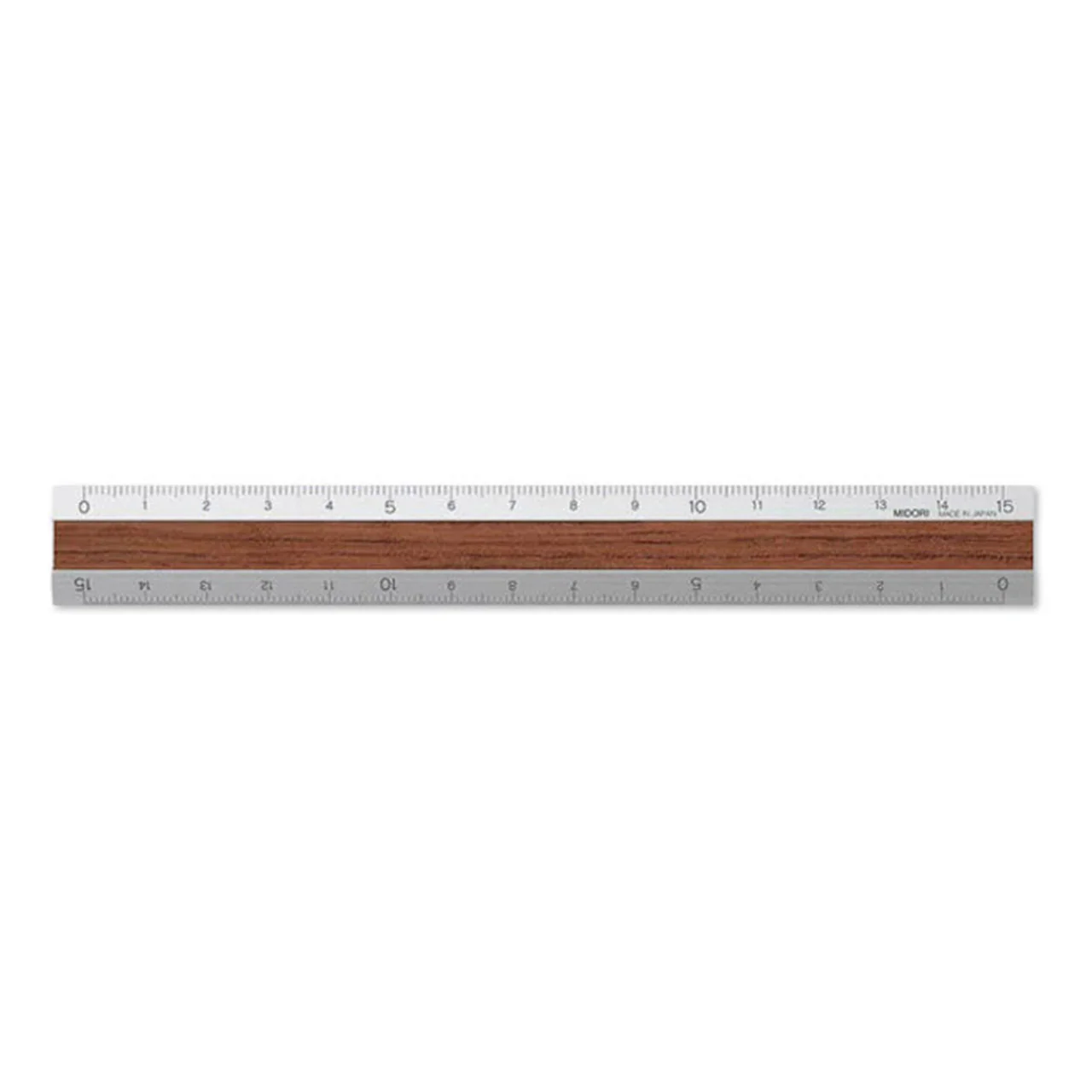 Aluminium Ruler with Wood Insert 15cm - Image 6