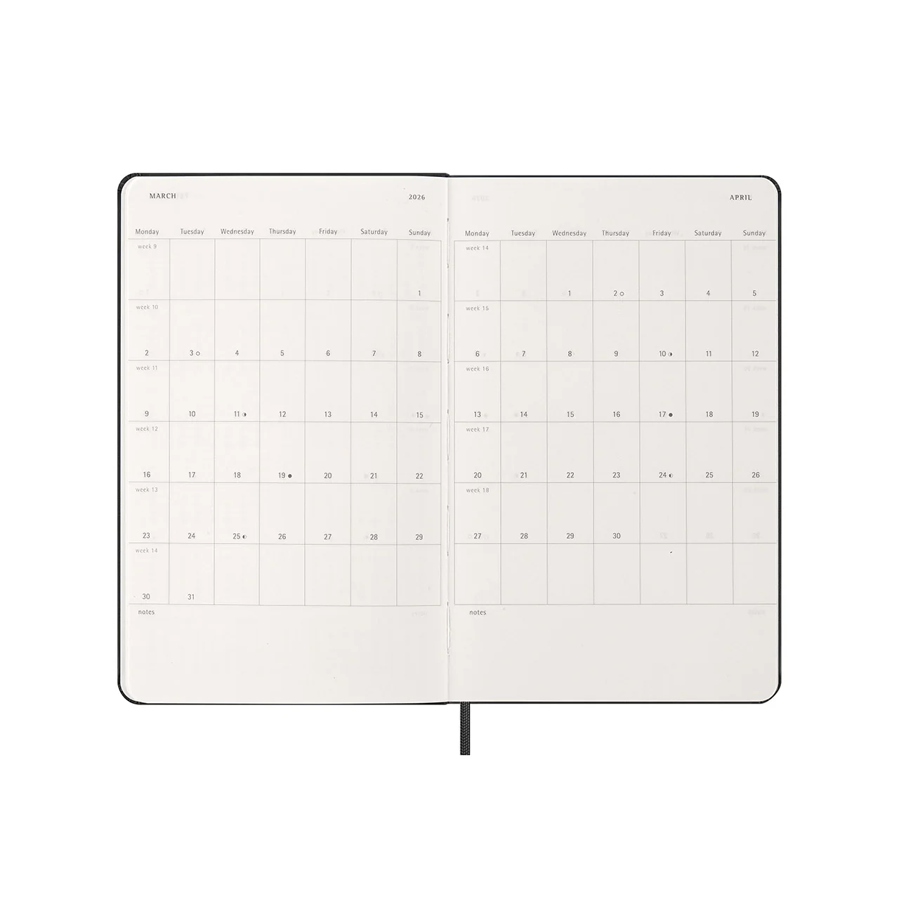 2026 Weekly Horizontal Hard Cover Diary Large - Image 3
