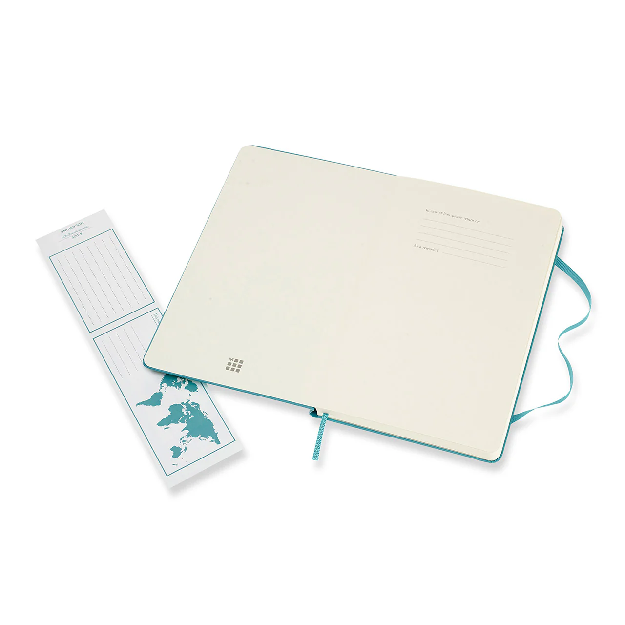 Classic Large Hard Cover Notebook Ruled Reef Blue - Image 3