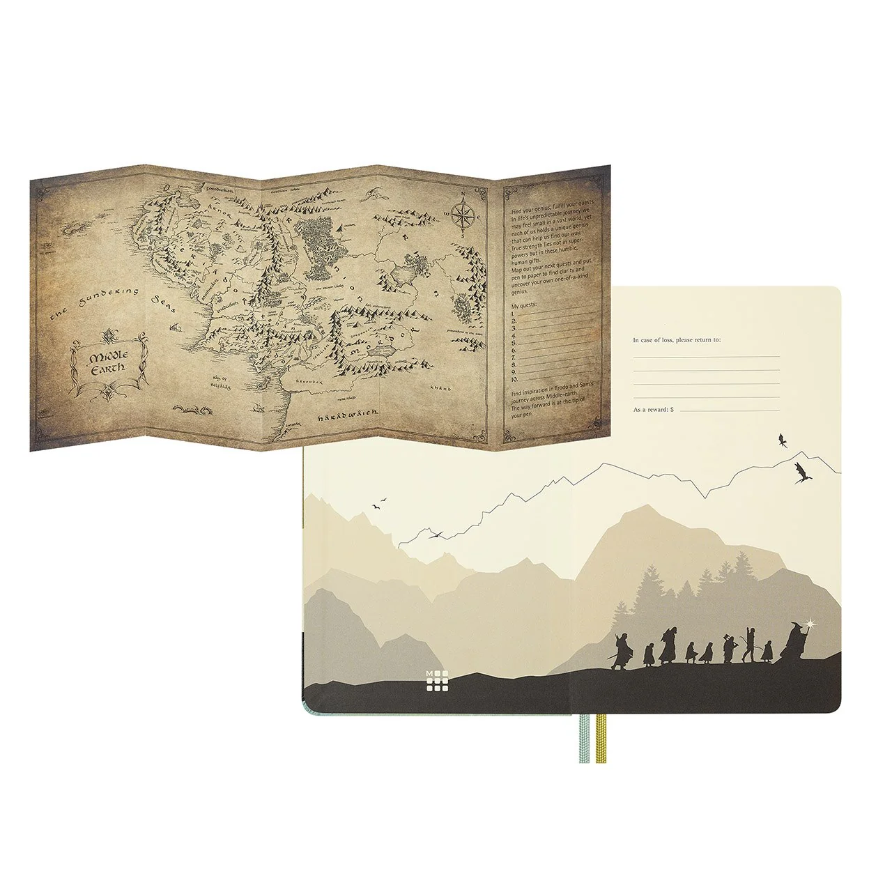 Lord of the Rings Legolas and Gimli Notebook Large - Image 2