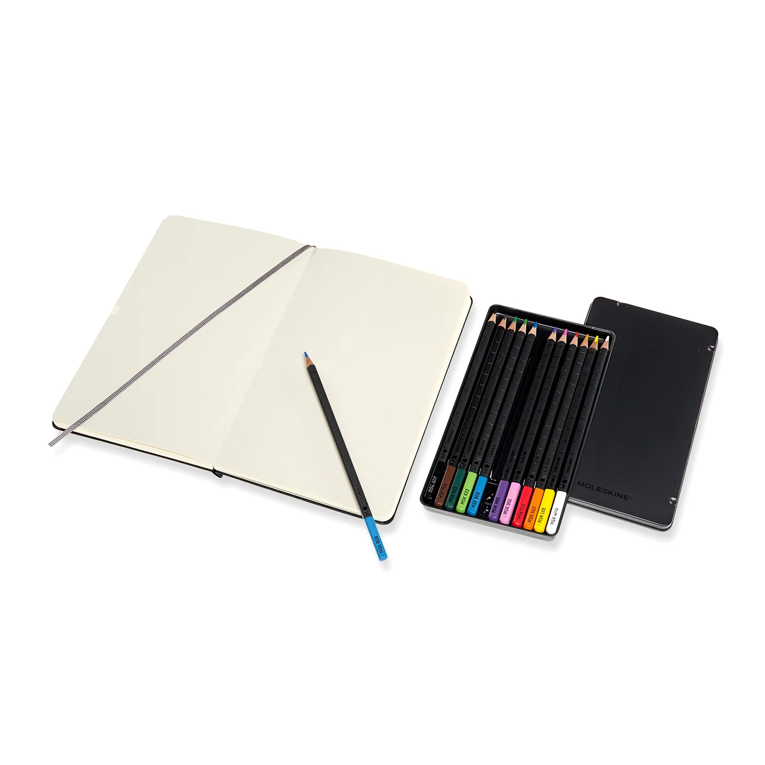 Sketchbook & Watercolour Pencils Set - Image 2