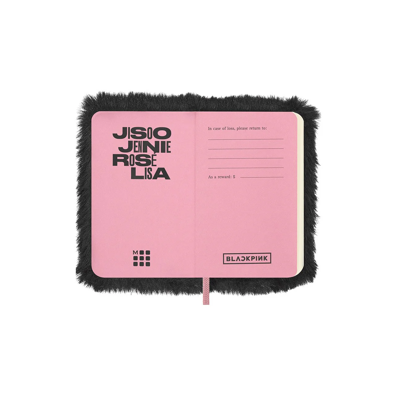 BLACKPINK Limited Edition Faux Fur Extra Small Notebook - Image 3