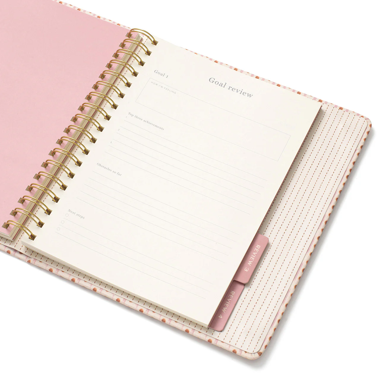 Ikat Stripe Concealed Spiral Planner - Image 3