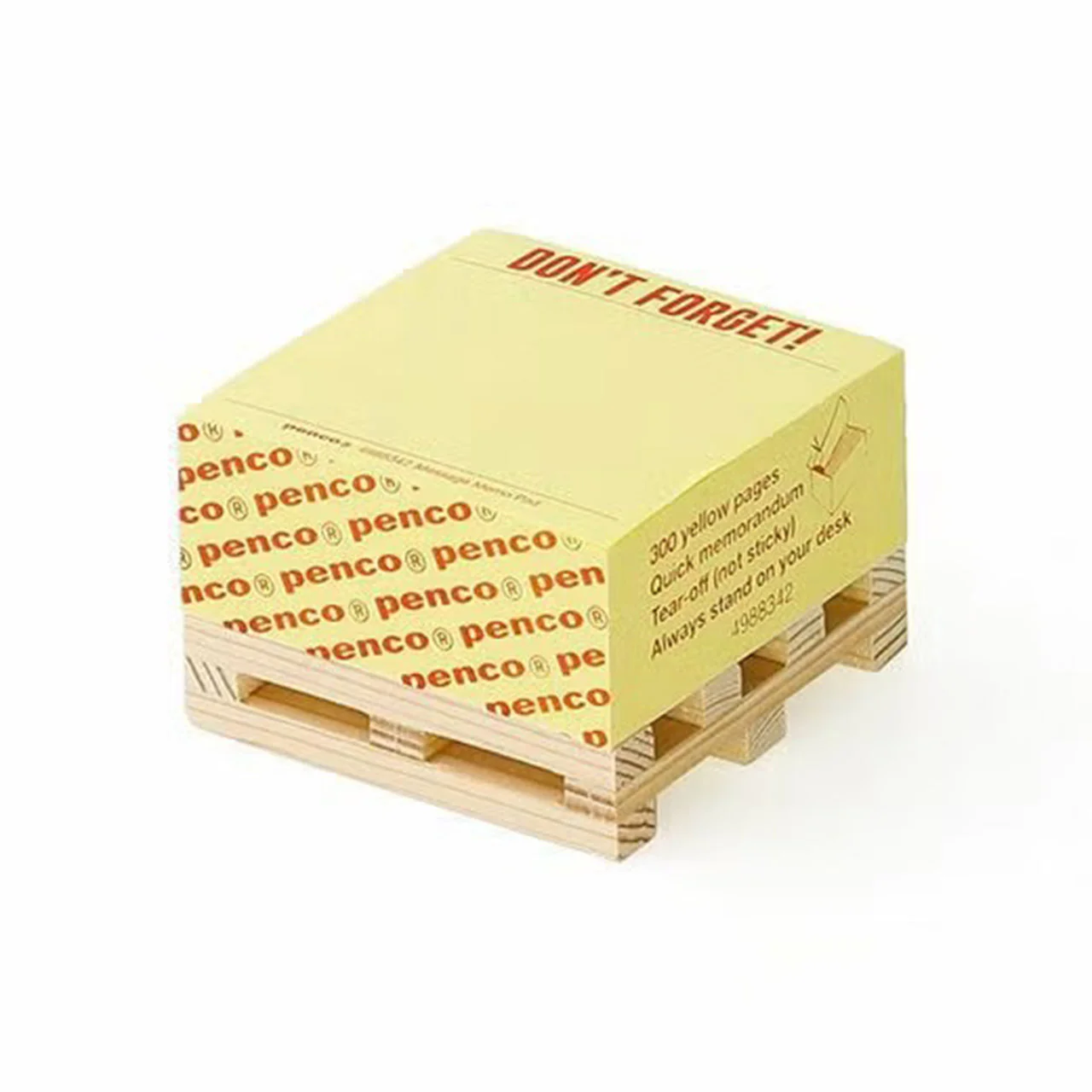 Memo Block on Pallet