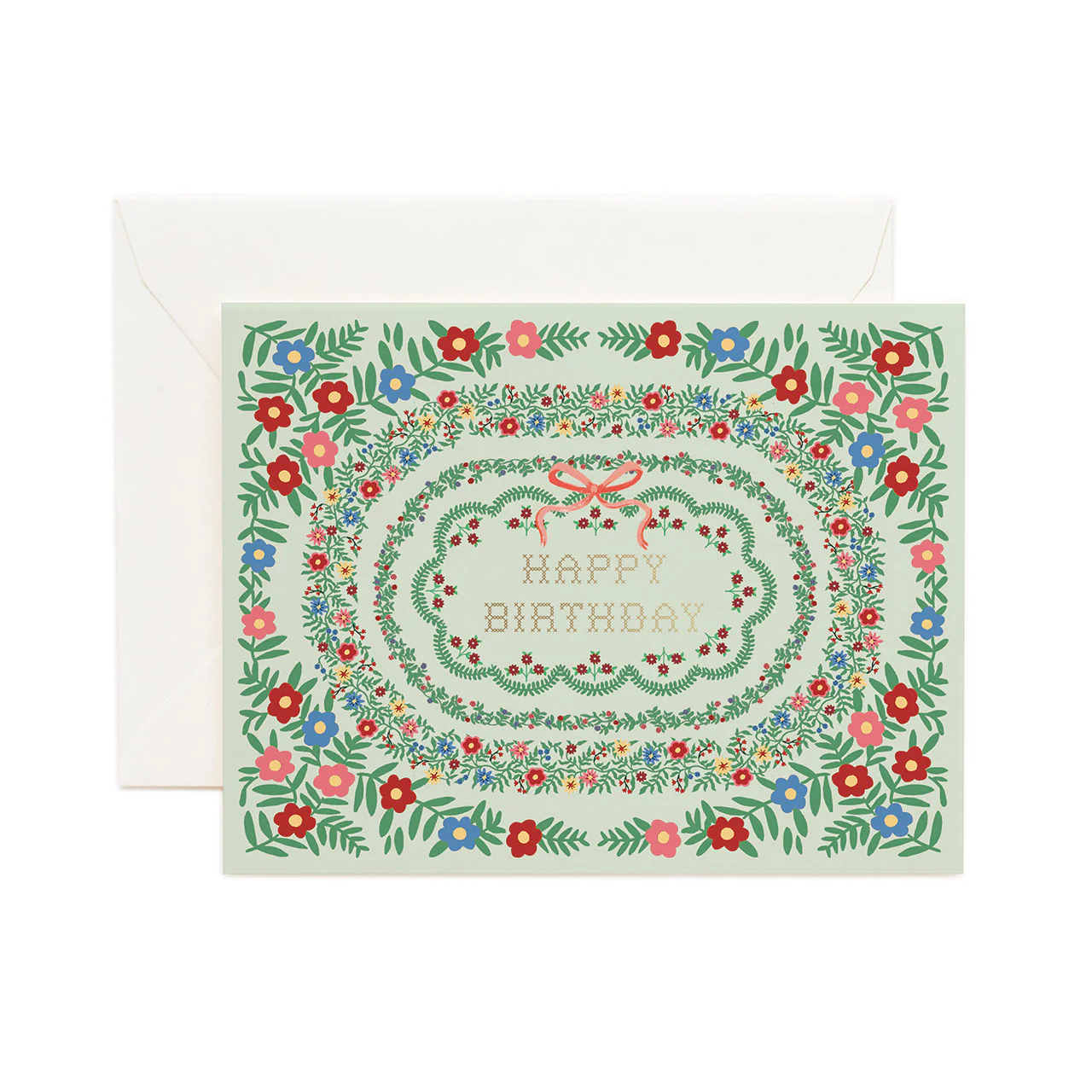 Rosette Birthday Greeting Card