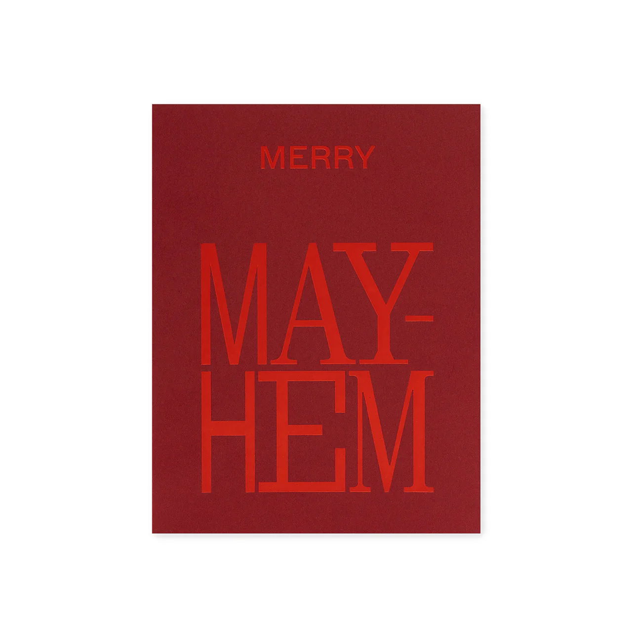 Merry Mayhem Greeting Card