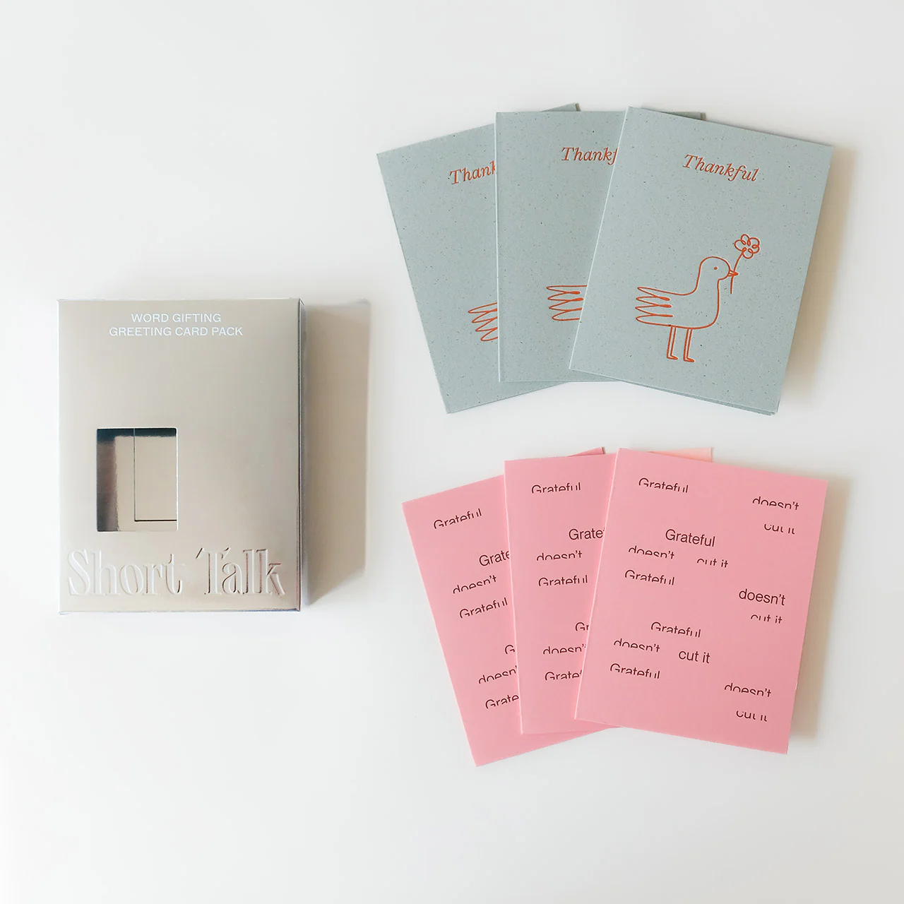 Thank You Pack Set of 6 Greeting Cards - Image 2