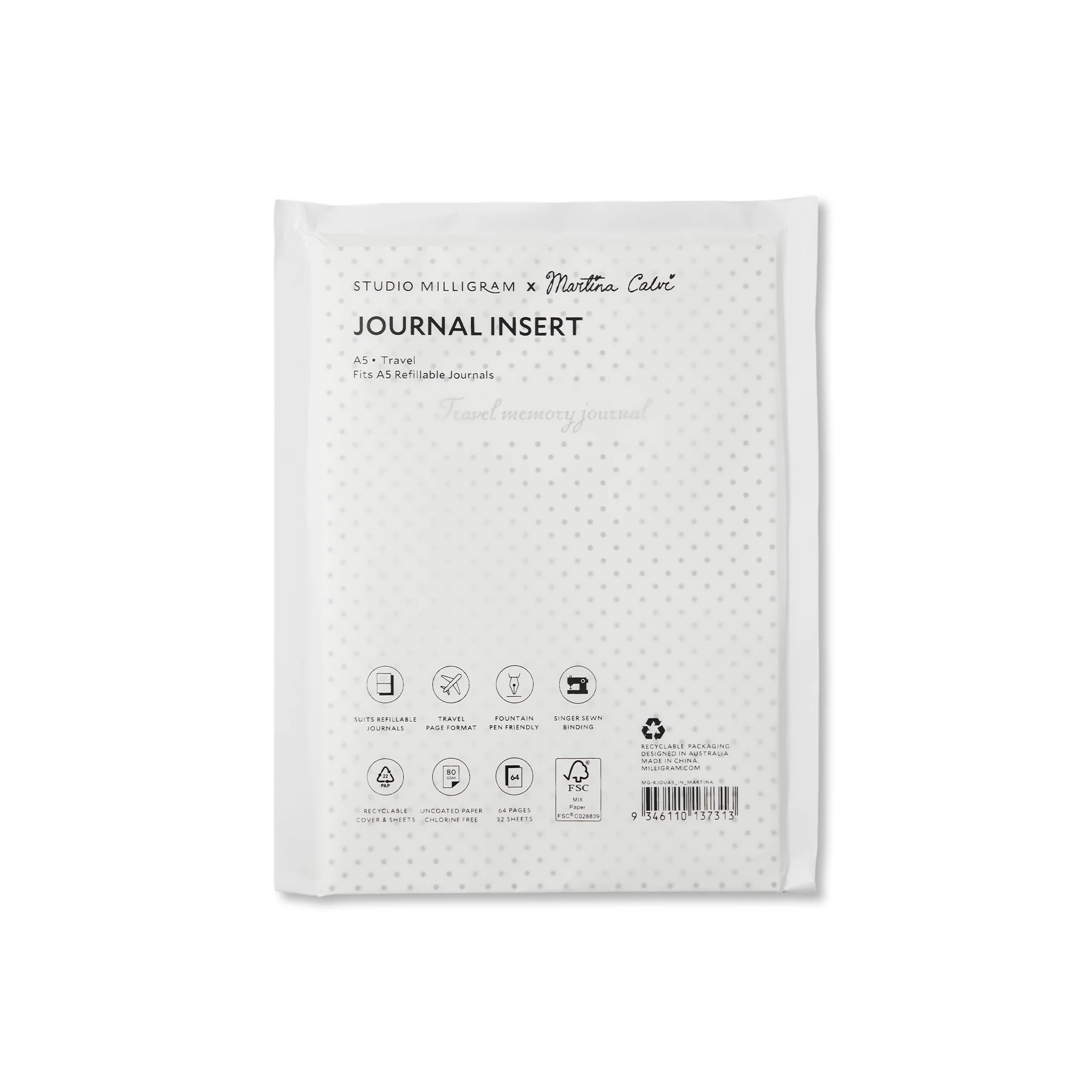Martina Calvi Travel Journal Refill A5 - Image 5