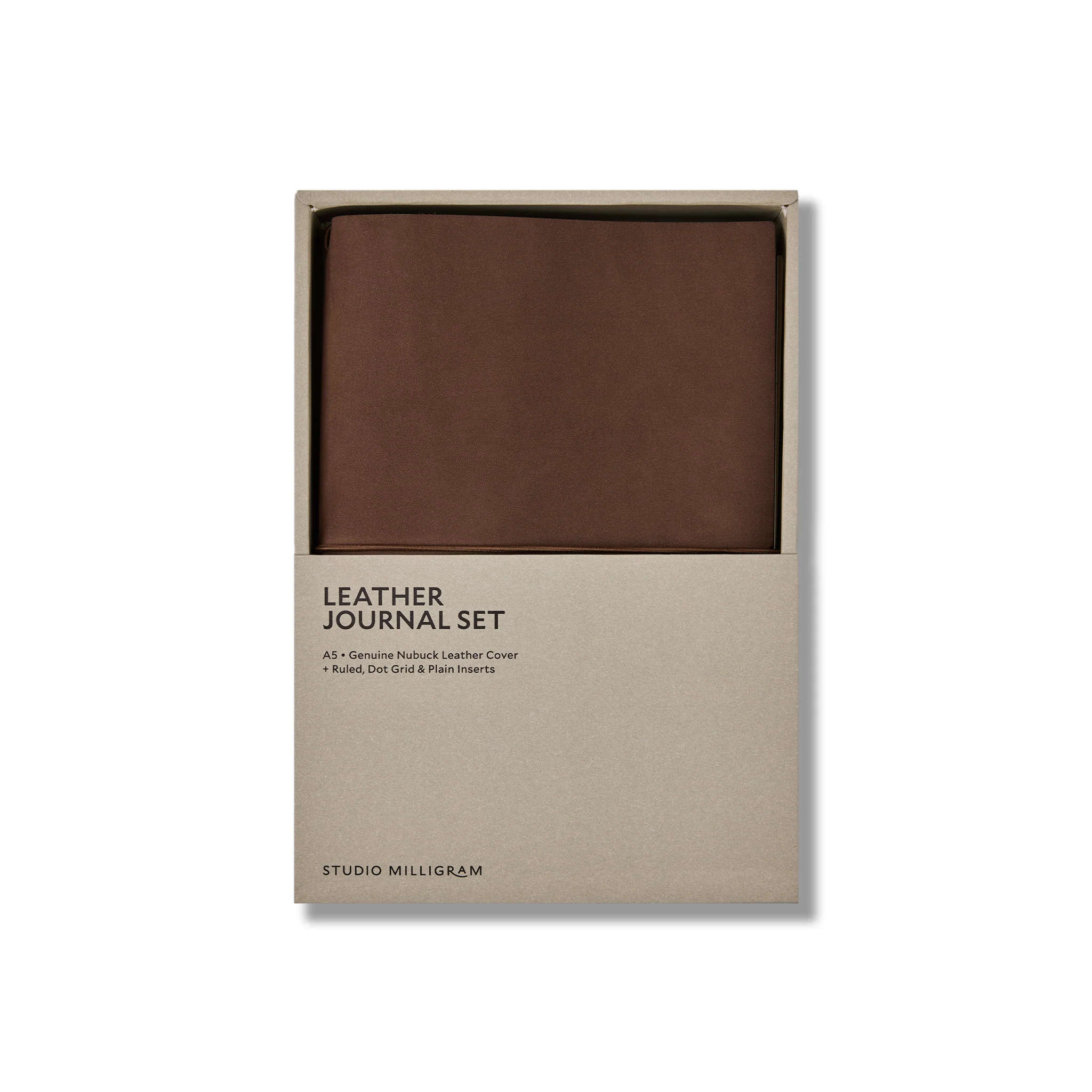 Nubuck Refillable Leather Journal Set - Image 3