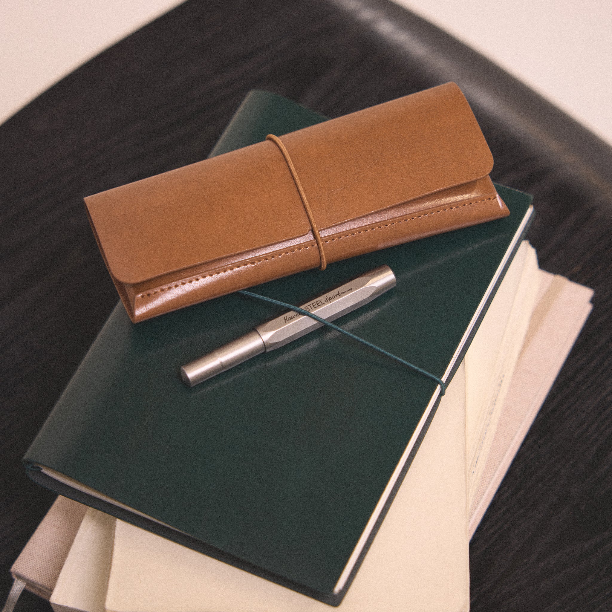 Recycled Leather Pen Case - Image 11