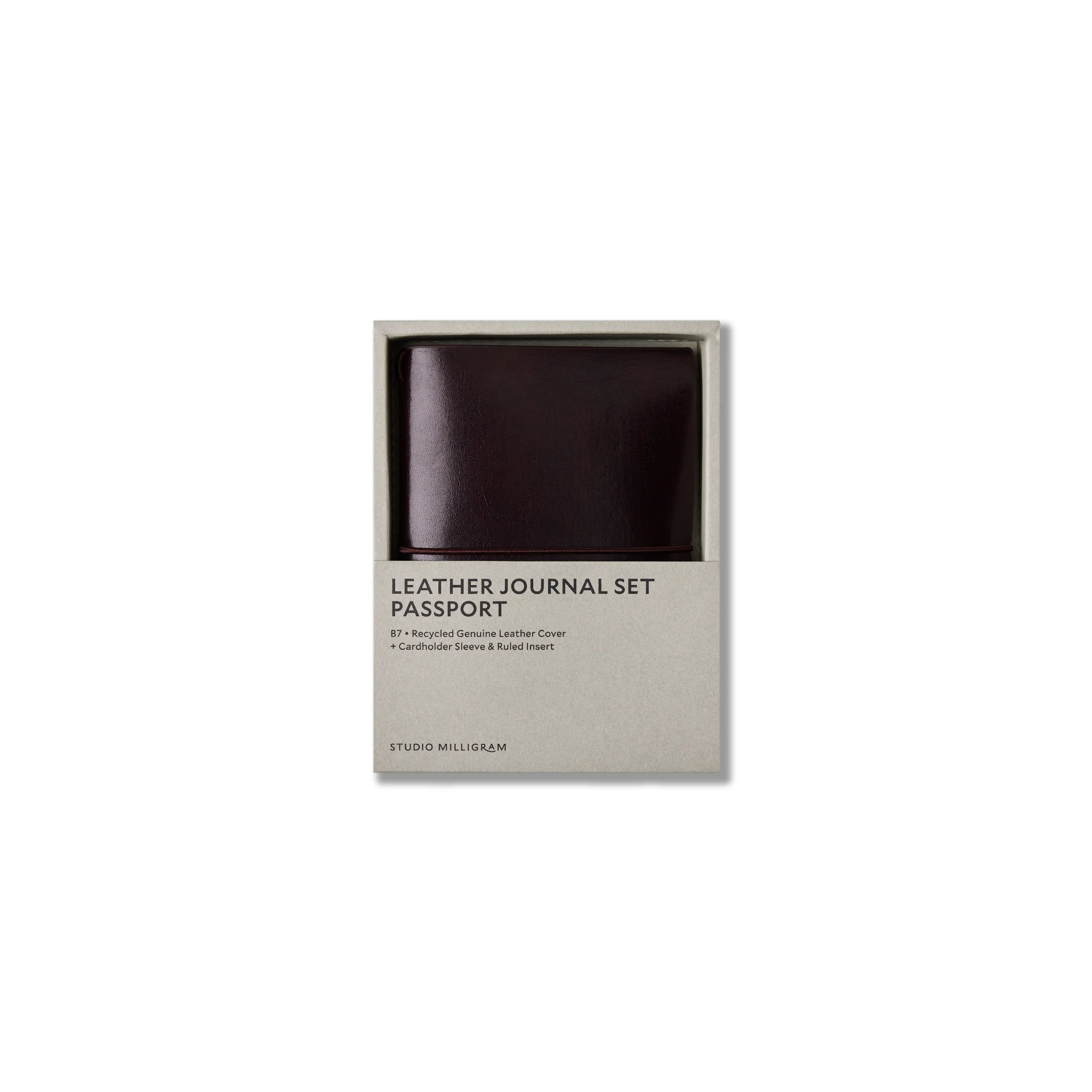Refillable Leather Journal Set Passport B7 - Image 5