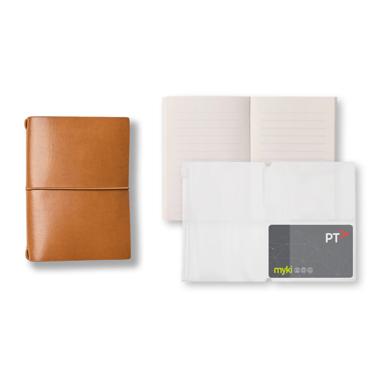 Refillable Leather Journal Set Passport B7 - Image 8