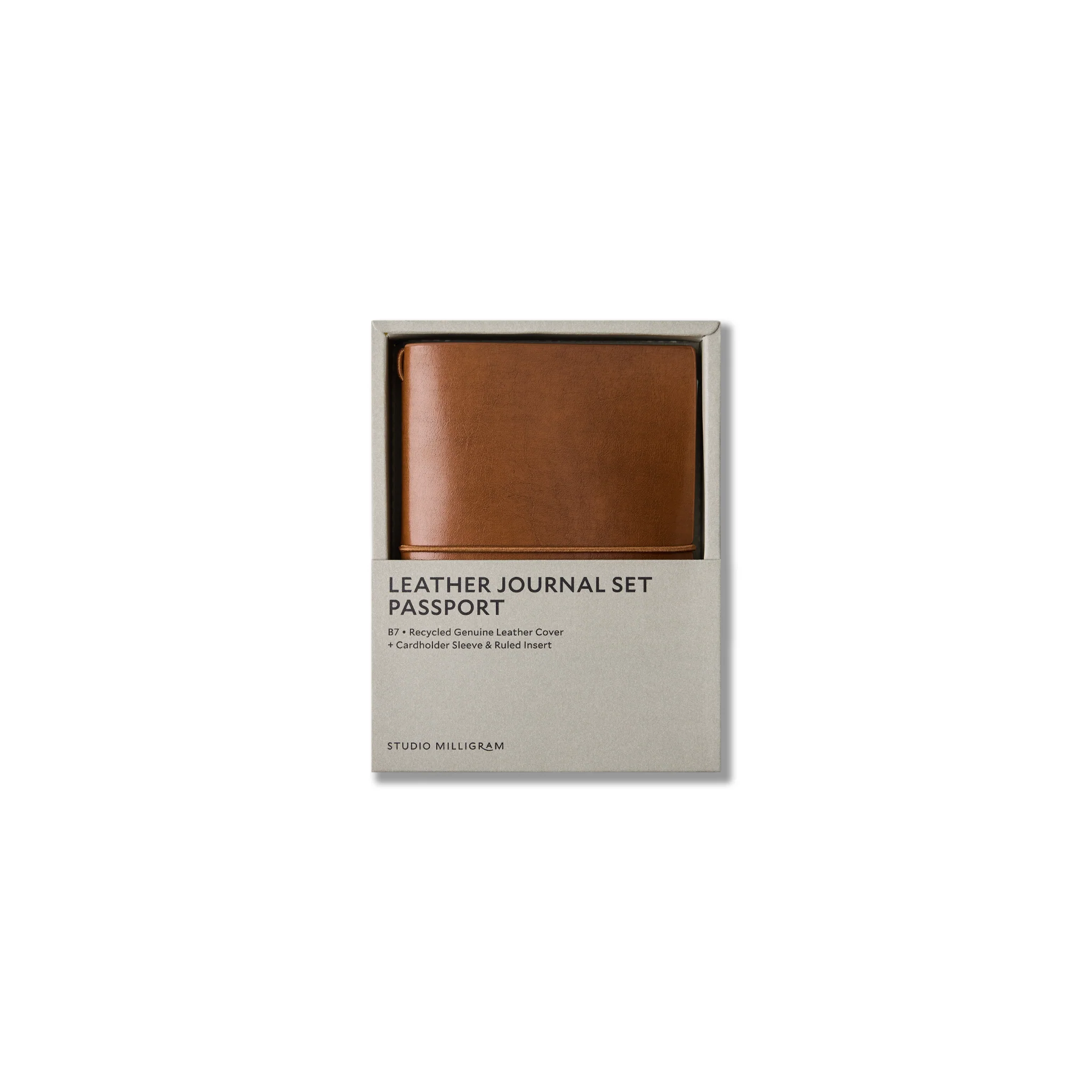 Refillable Leather Journal Set Passport B7 - Image 9