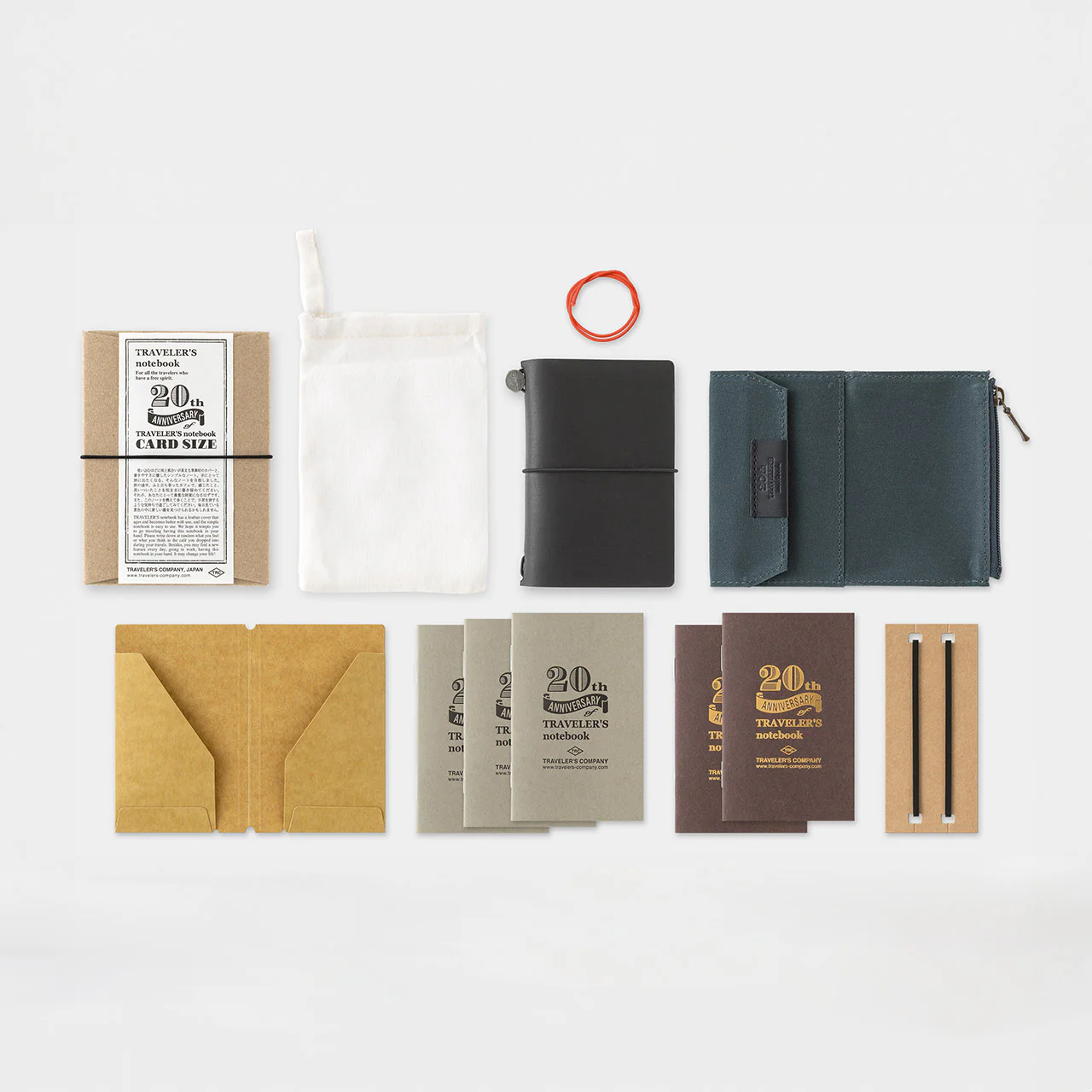 Traveler's Notebook 20th Ann. Card Size Set - Image 4