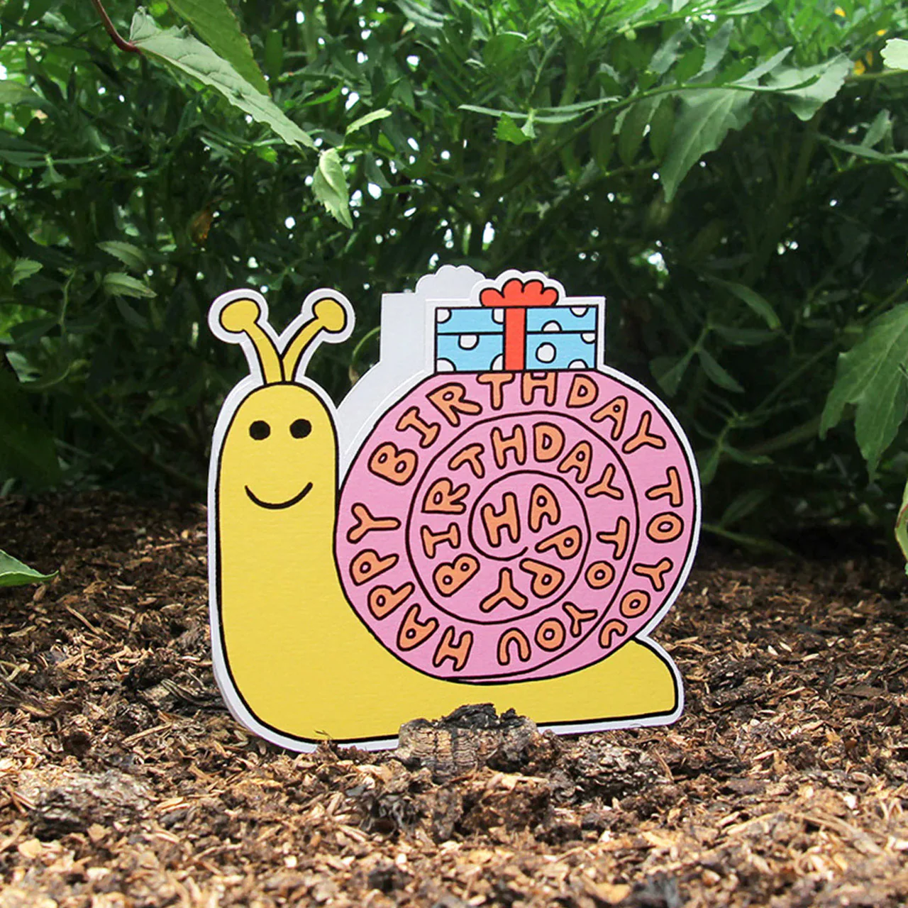 Birthday Snail Greeting Card - Image 3