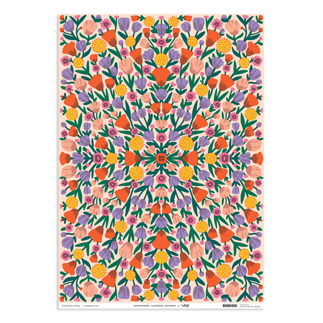 Floral Reflection Wrapping Sheet