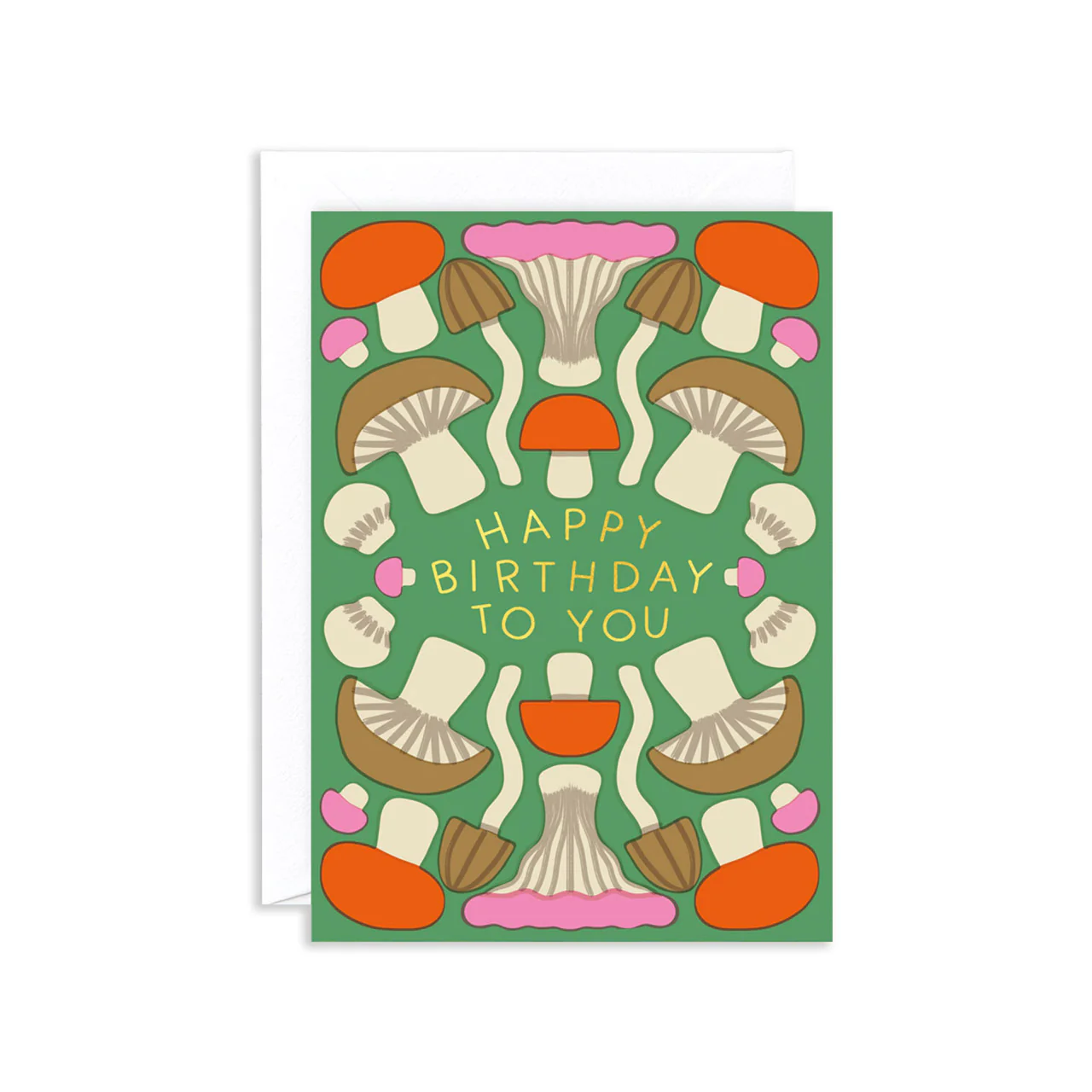 Happy Birthday Mushroom Greeting Card