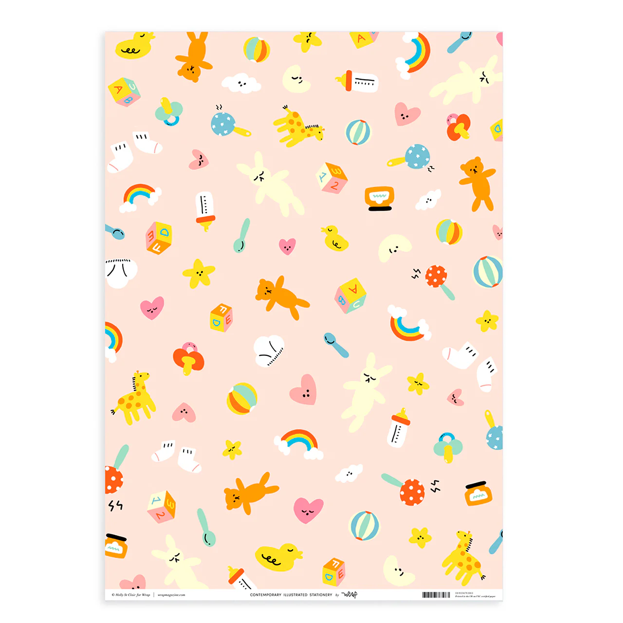 Hey Baby Wrapping Sheet