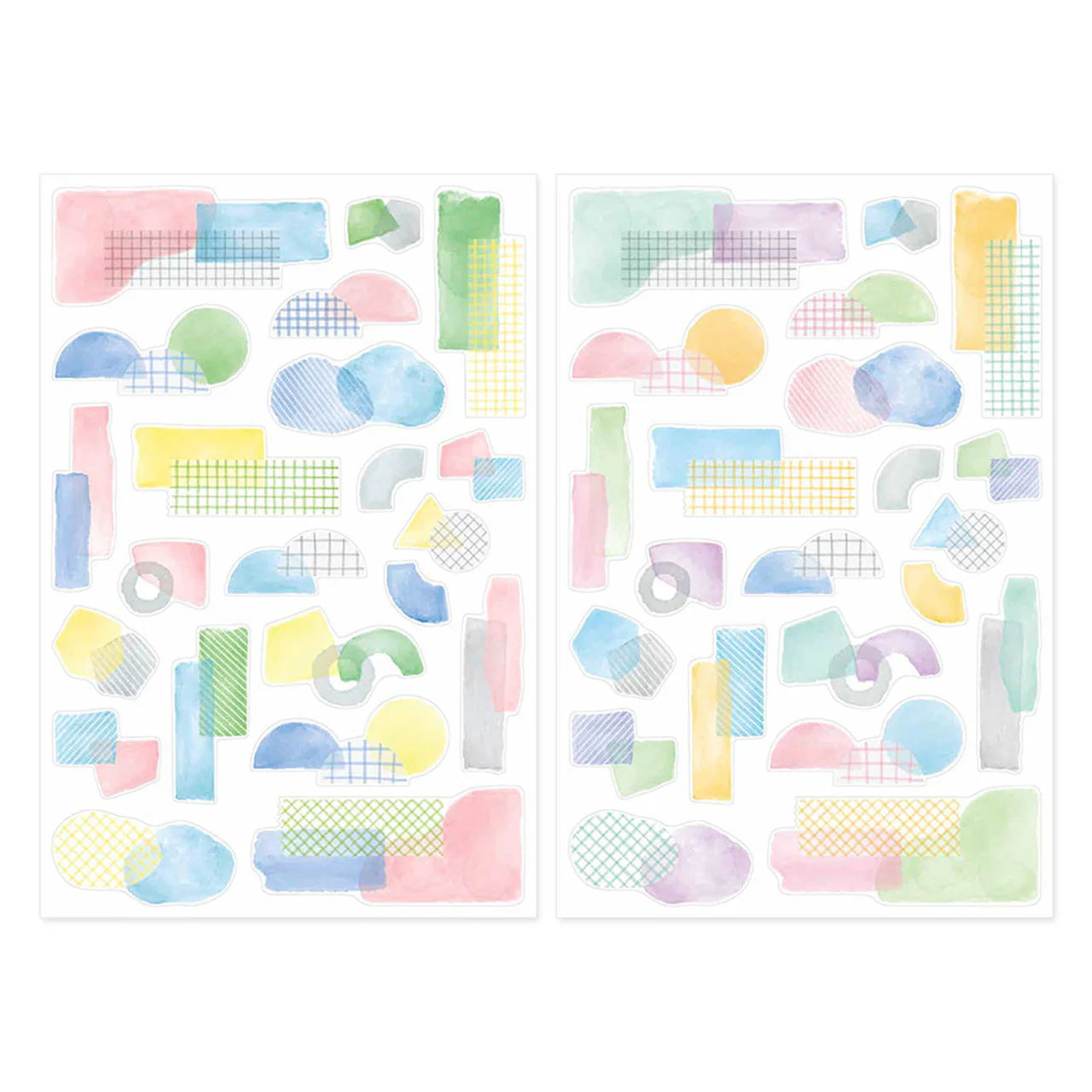 Collage Watercolour Motif Sticker Sheets Set of 2 - Image 2
