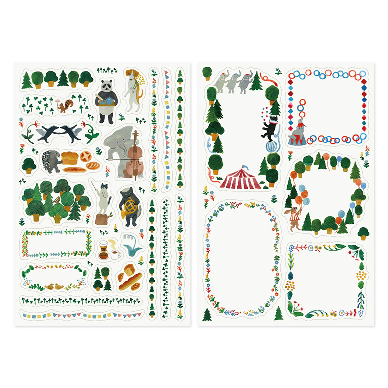 Forest Animal Decoration Sticker Sheets Set of 2 - Image 2