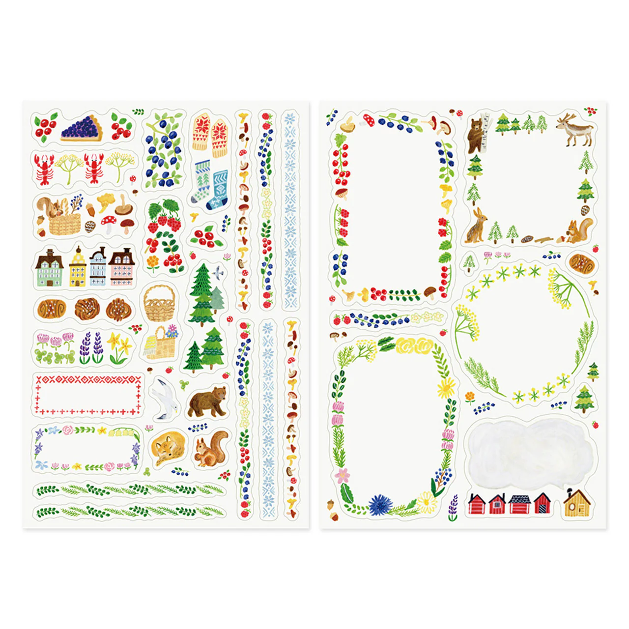 Scandinavia Decoration Sticker Sheets Set of 2 - Image 2