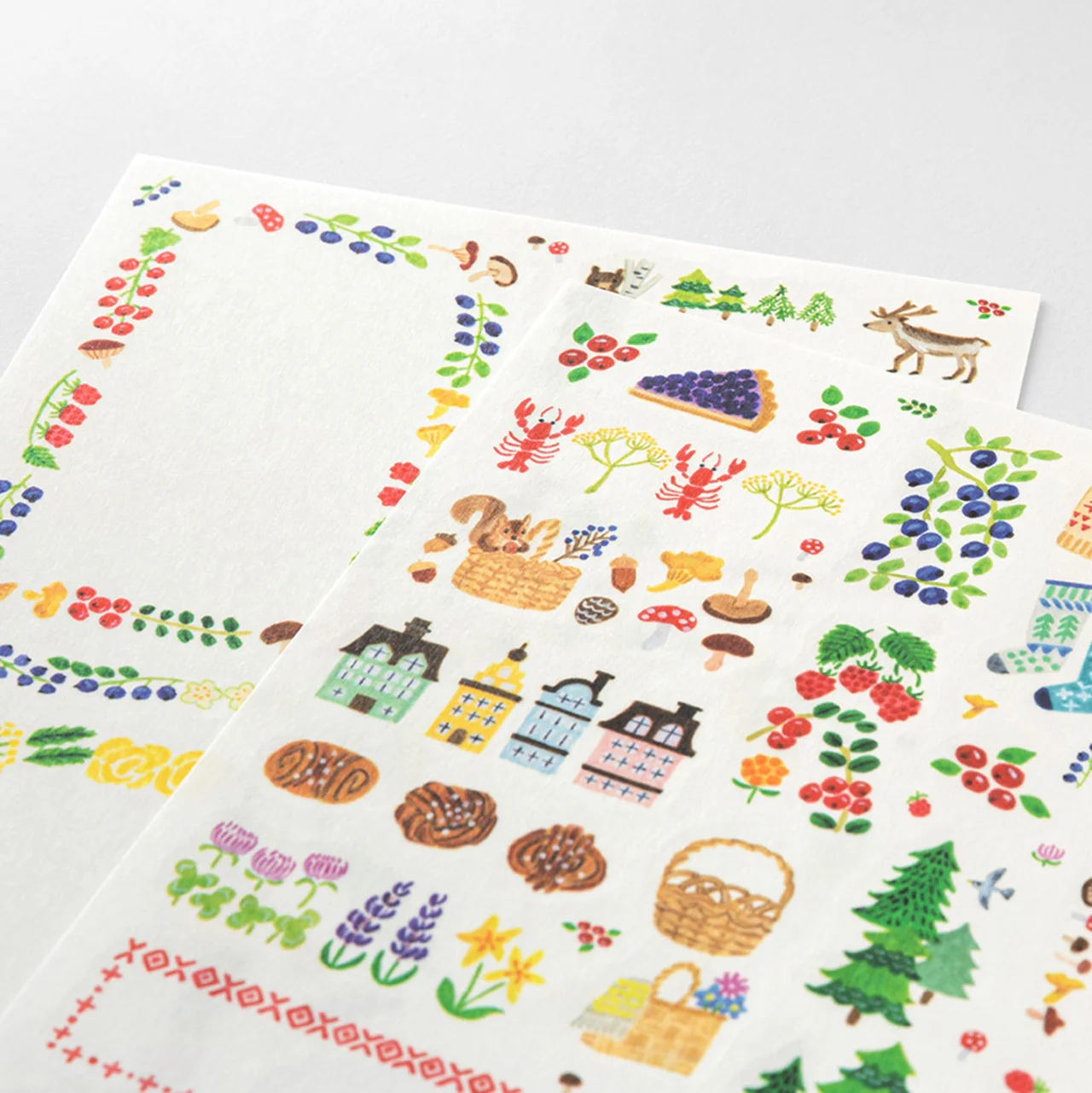 Scandinavia Decoration Sticker Sheets Set of 2 - Image 3