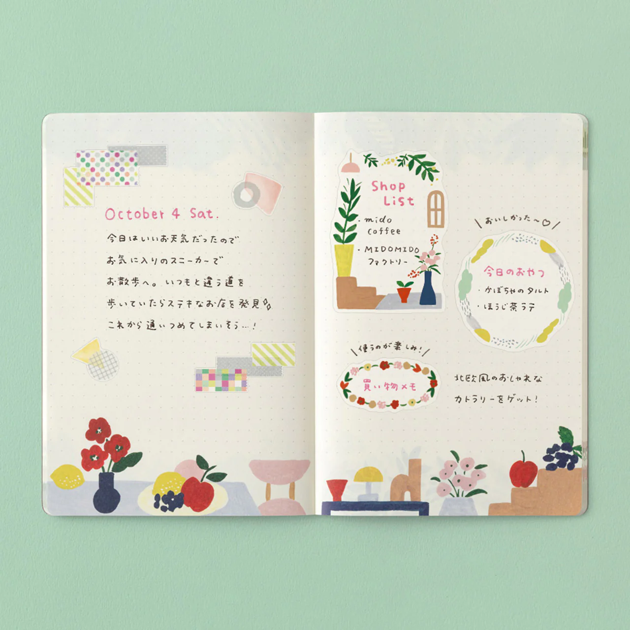 Textile Motif Notebook B6 - Image 4